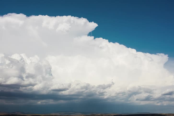 A cloud system in the distance