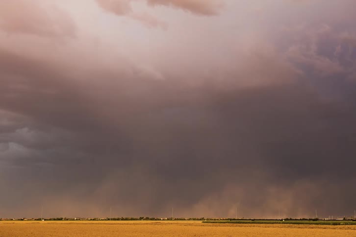 Storm system heading toward the camera