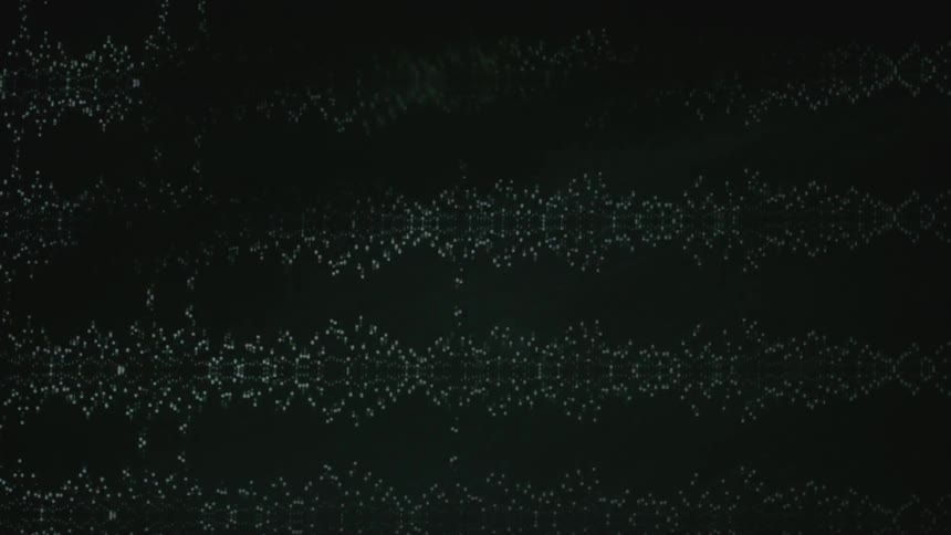 Lights flash on a screen