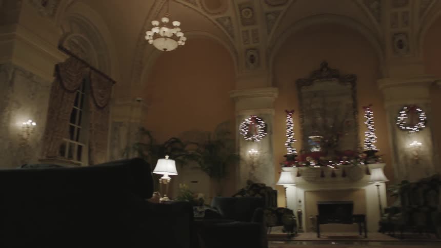A home decorated with christmas decorations