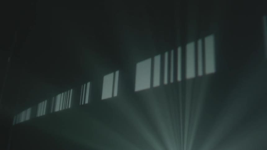 Lights flash on a wall