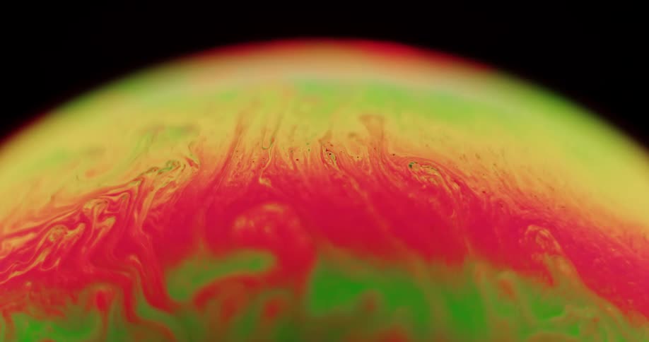 A shifting bubble of colors