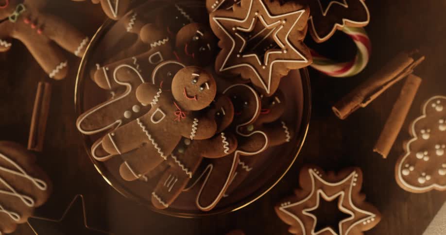 A view of cookies on a plate