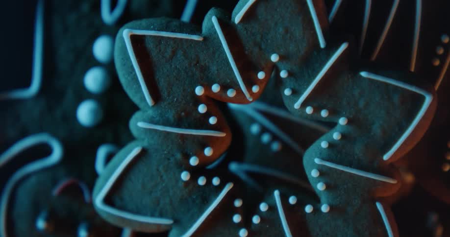 Decorated cookies sit on a platter