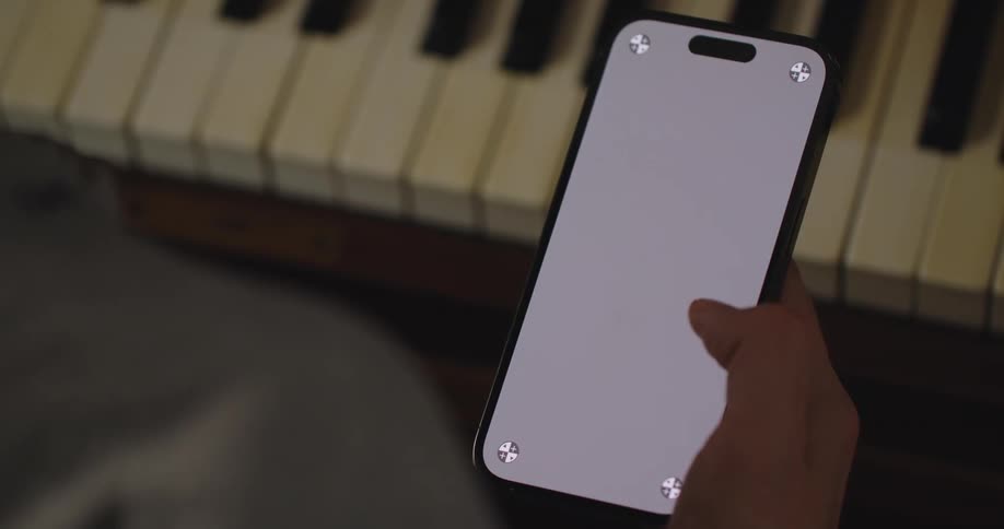 A person using a smartphone