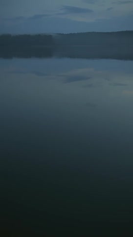 A calm body of water