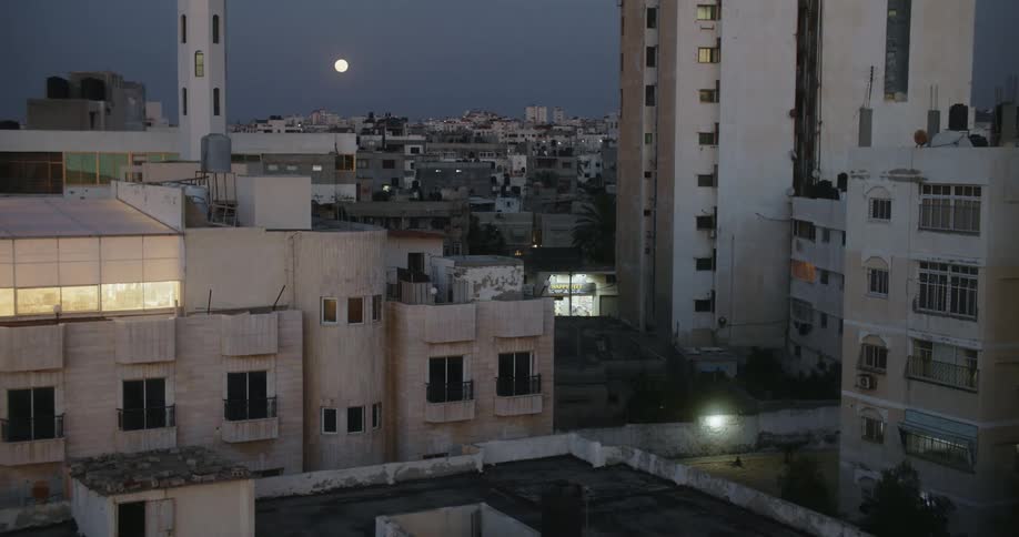 Buildings in a city is displayed during the night time