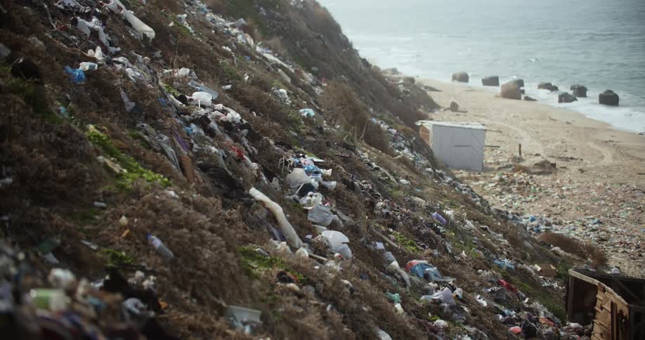 The view is of the beach and the ocean in the middle of the day time