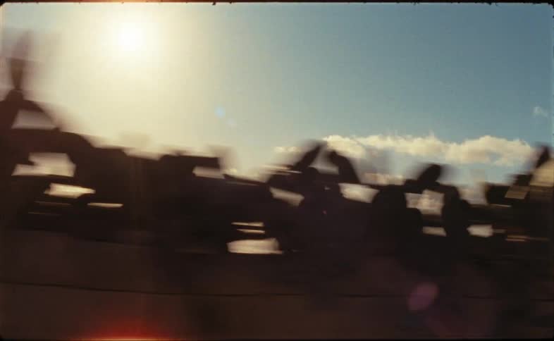 A train travels along the coast