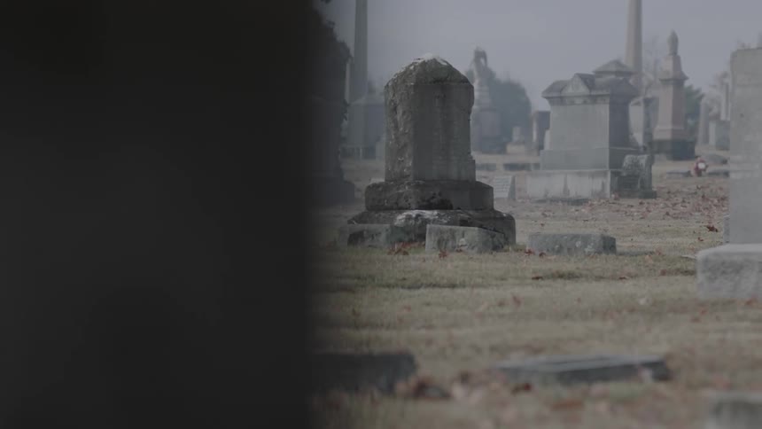 Gravestones in a cemetery during the day