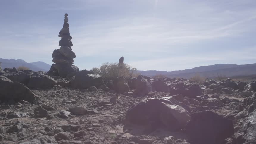 A spire of rocks on a sunny day