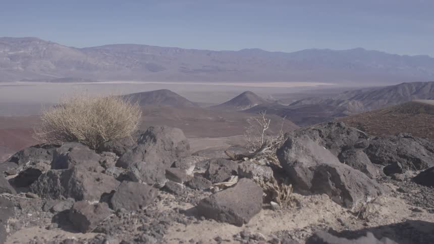 A rocky desert during the day