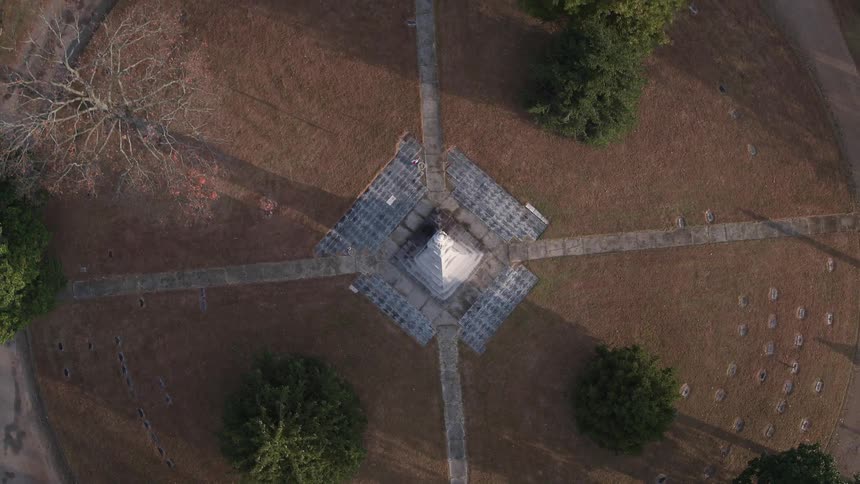 A pillar is below