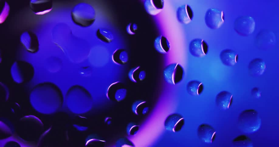 The view is of different colors and shapes