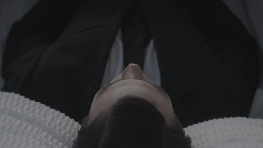 A body is in a casket