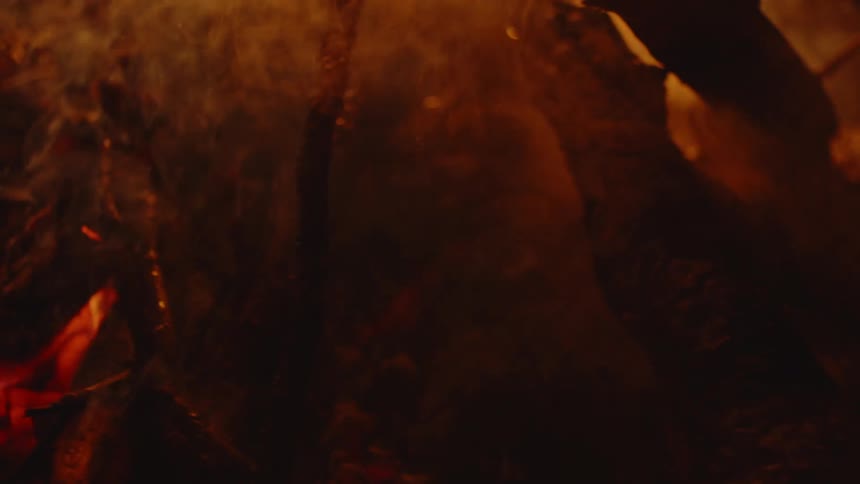 Extinguishing Flames: Campfire Doused with Water