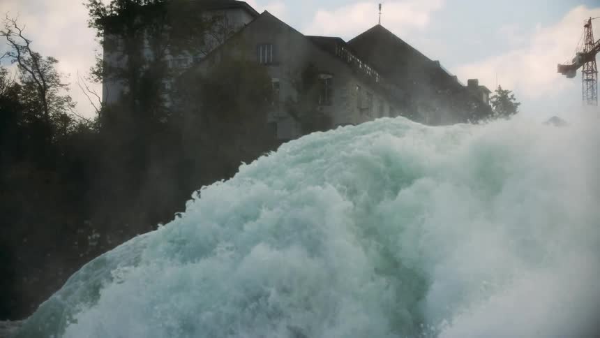Rheinfall Delight: Powerful Whitewater Cascades near Historic Buildings
