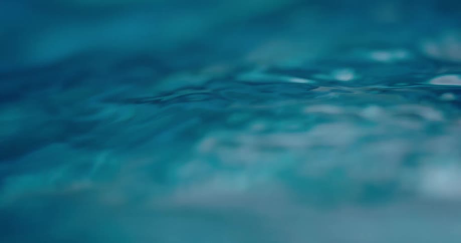 Close up of torquoise rippling water