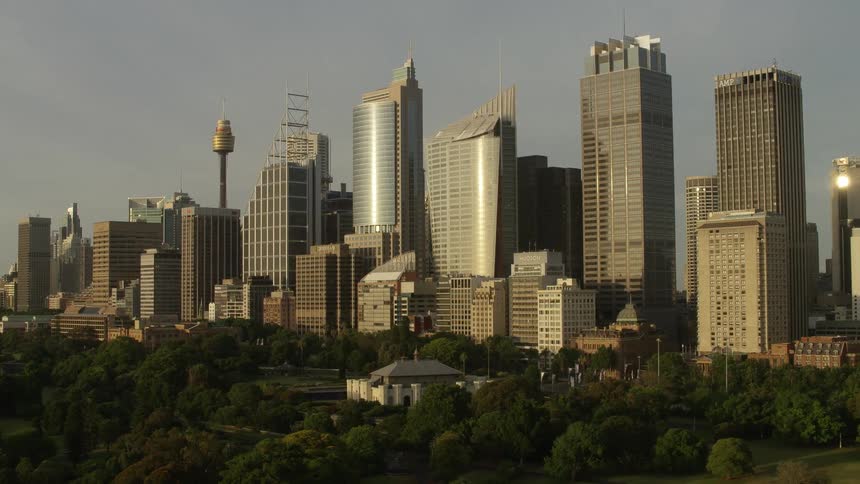 Skyscrapers in a metropolis during the day