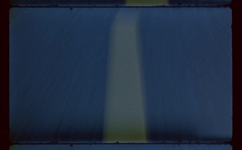 A fast shot of lines on a road