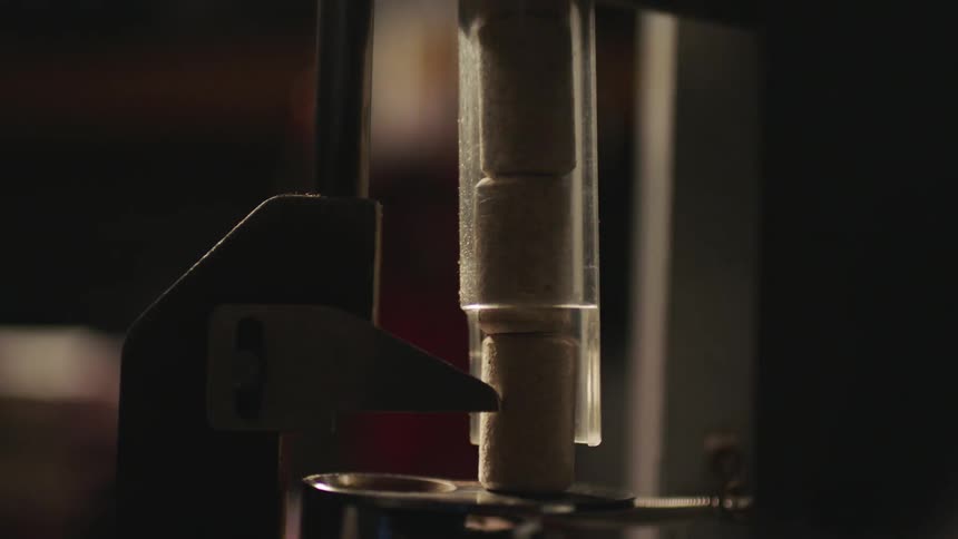 The machine is moving small capsules