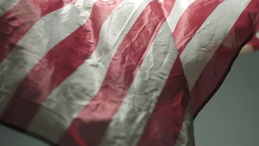 A flag is being waved