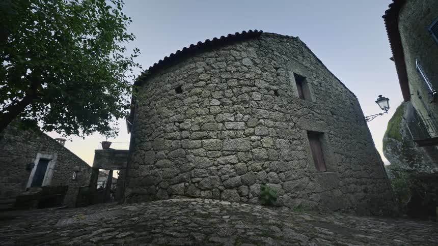 A view of a house in an old city area