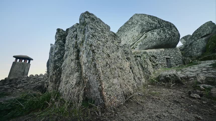 A barren and isolated environment where the rocky terrain dominates the landscape