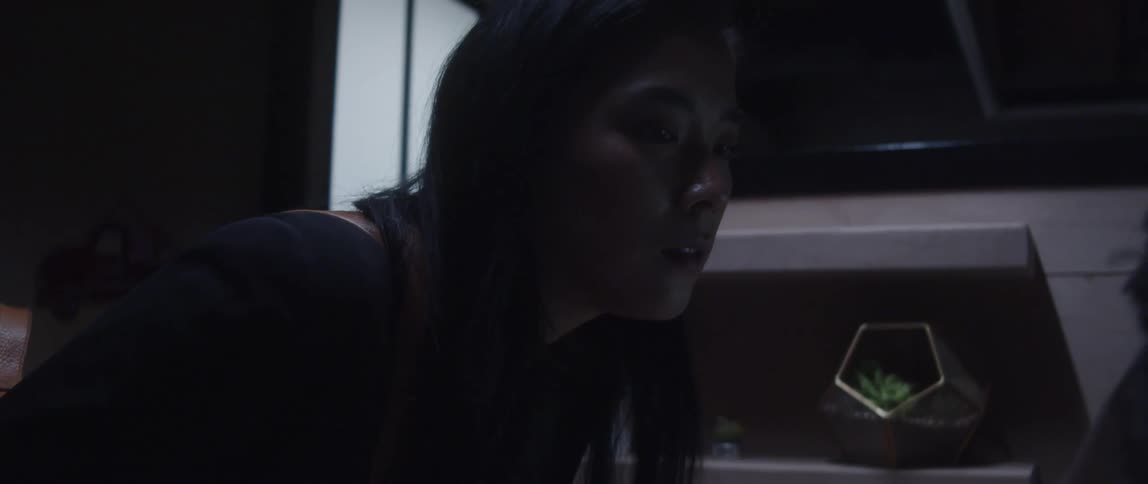A woman talking to someone
