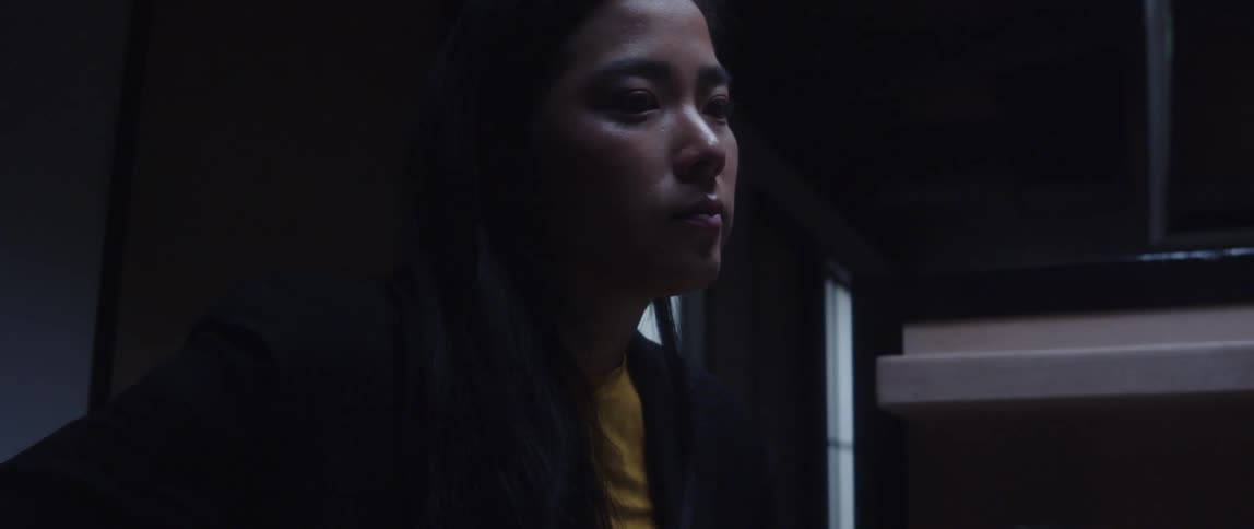 A woman working in an office
