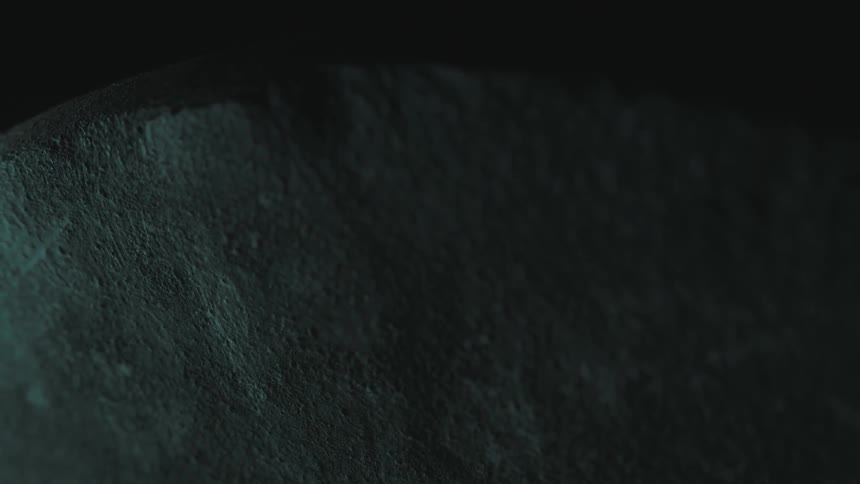 Light flashes on a piece of stone