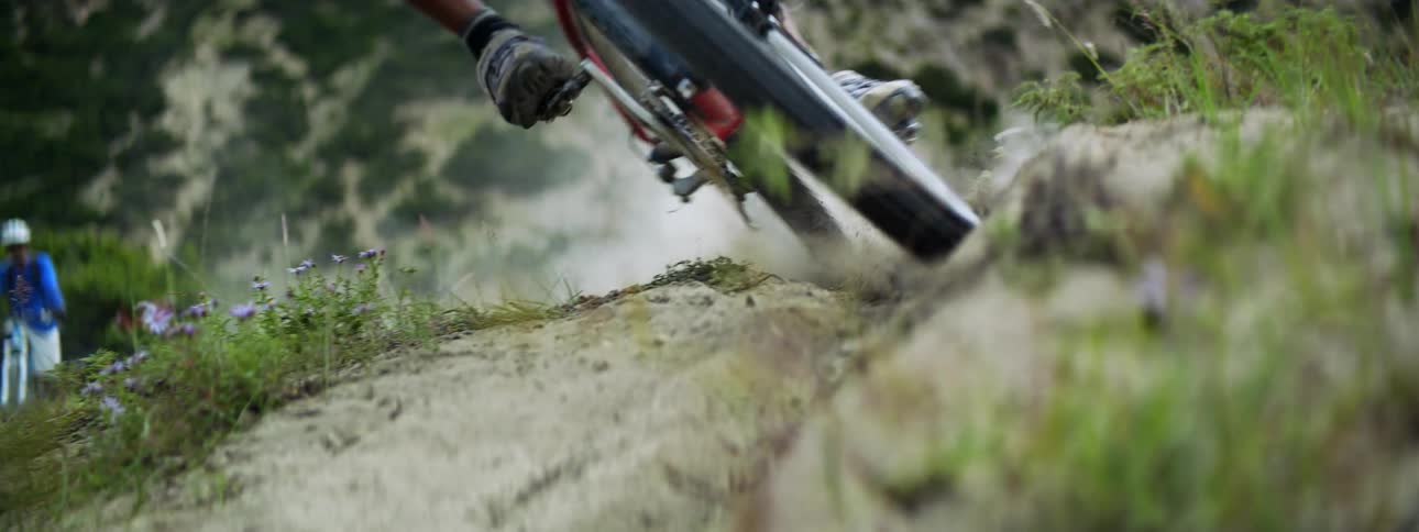 Dusty Bicycle Ride: Up Close and Dynamic