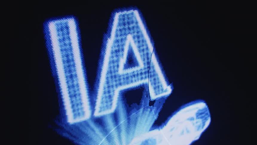 A light fan spinning an ai