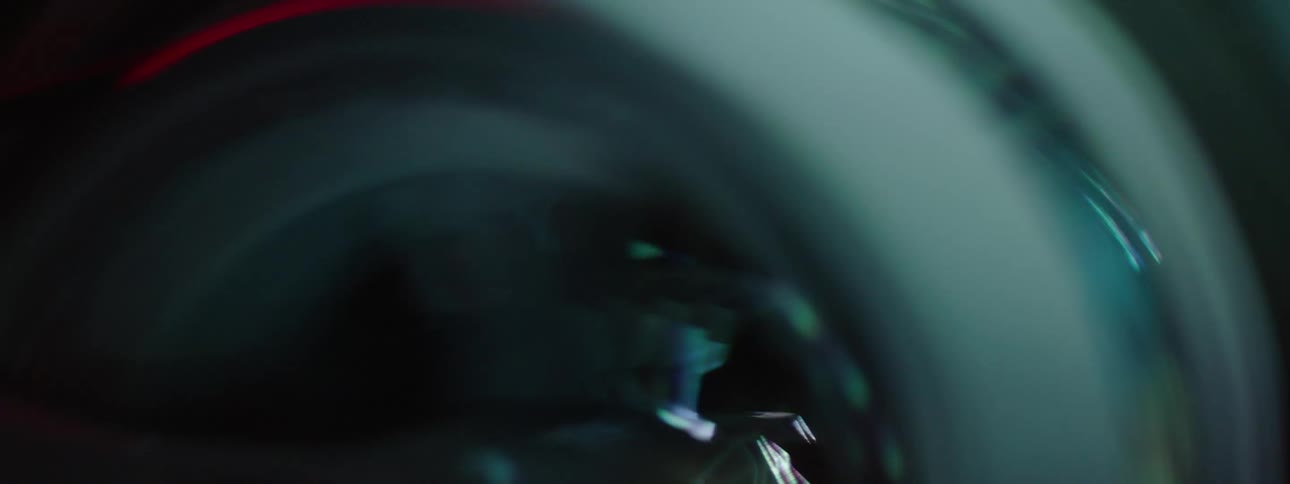 The motorcycle wheel is rotating fast