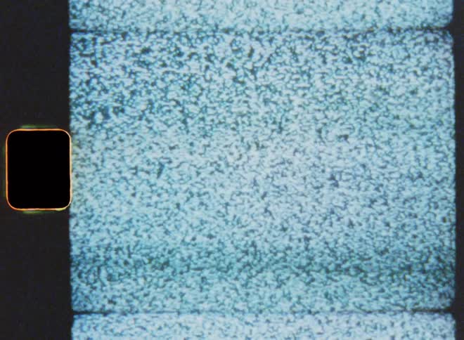 Film footage of electronic screen is displayed
