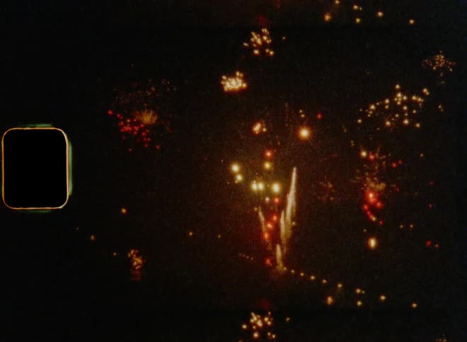Fireworks exploding all over the sky celebrating a Happy New Year