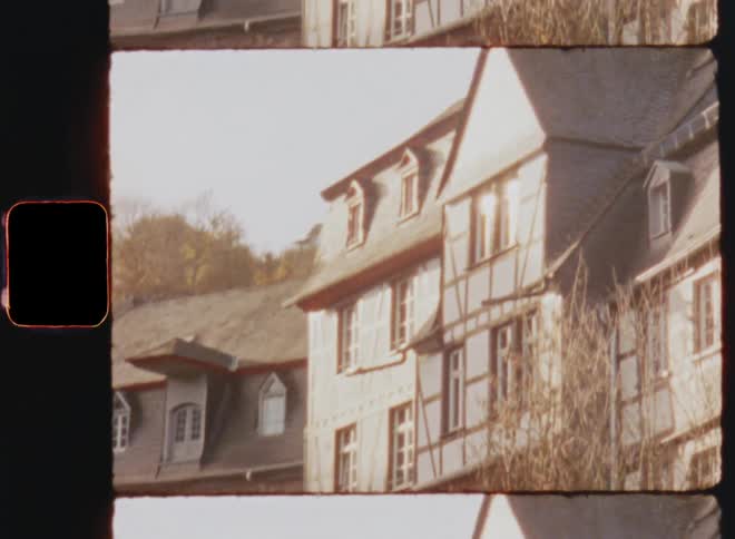 Facade of houses in the street