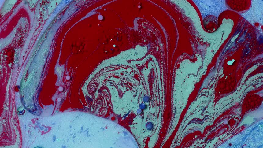 Overhead shot of a swirling liquid