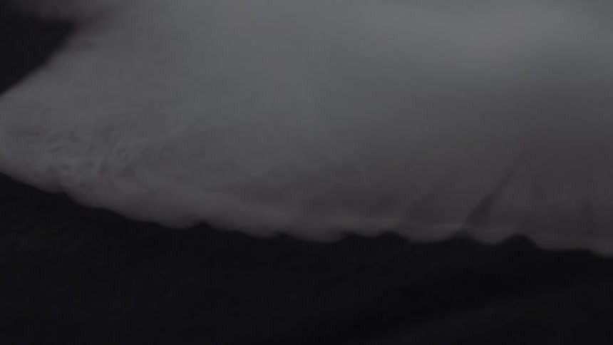 The white foam moves