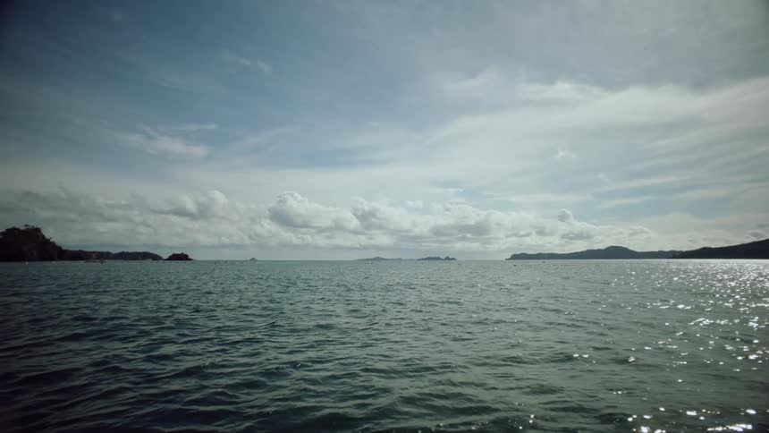 A view of the ocean during day time is displayed