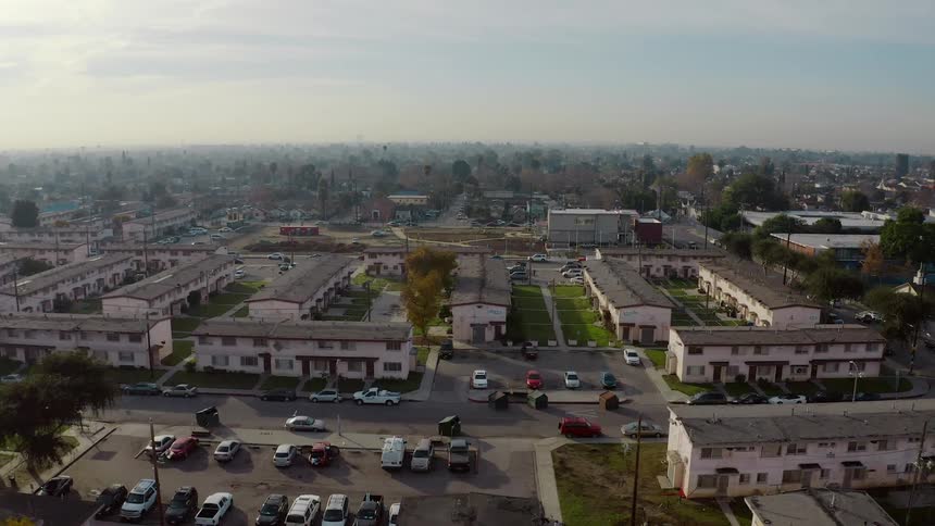 The view is of the city area around the day time