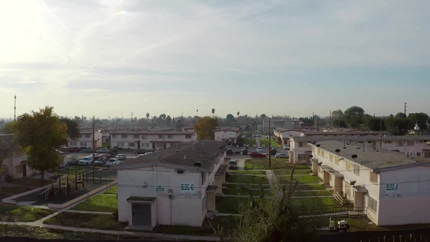 The view is of the city area in the middle of the day time