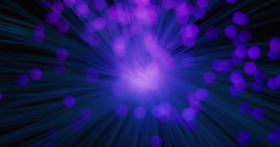 Close up view of a neon light fixture is displayed