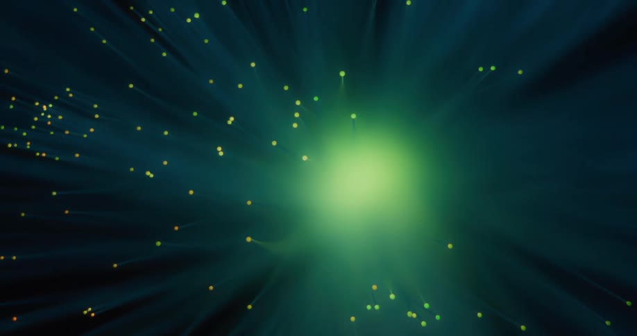 An up close of a laser light electronic with color changing bulbs