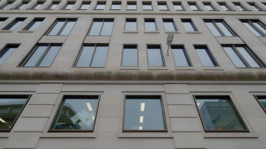 The view is of a building that is located around the city area