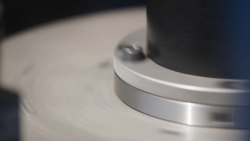 Close up of a spinning piece of machinery
