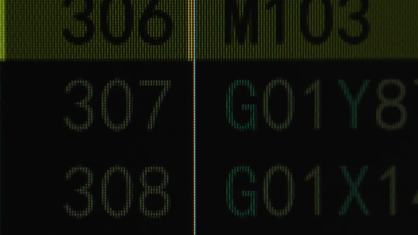 Text changing on an electronic board