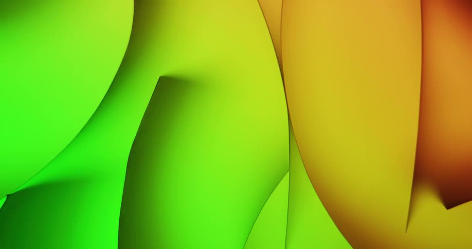 The desktop wallpaper has moving shapes