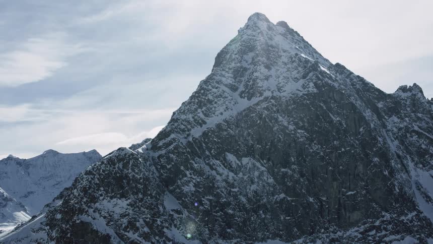 Snowy Majesty: St. Moritz Mountains Enveloped in White