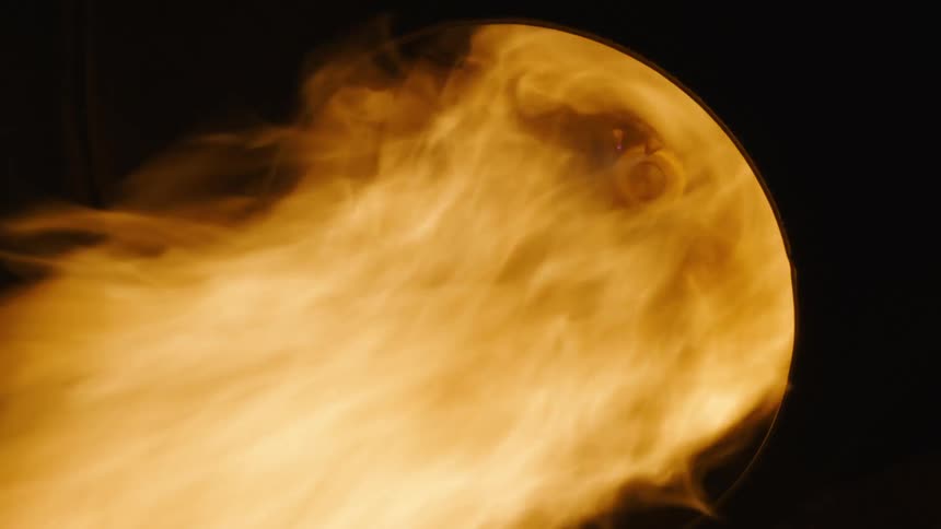 A hot burning flame